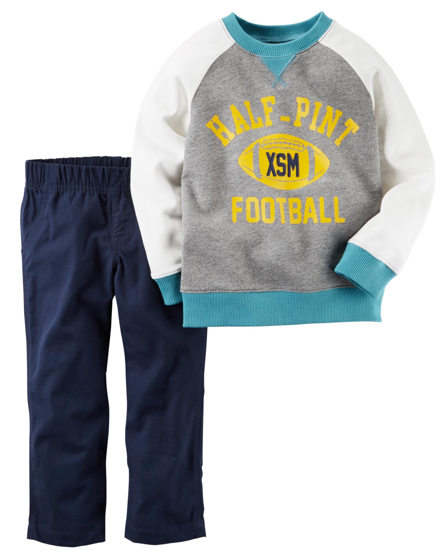 Carter's Newborn & Infant Boys' Sweatshirt & Pants - Football