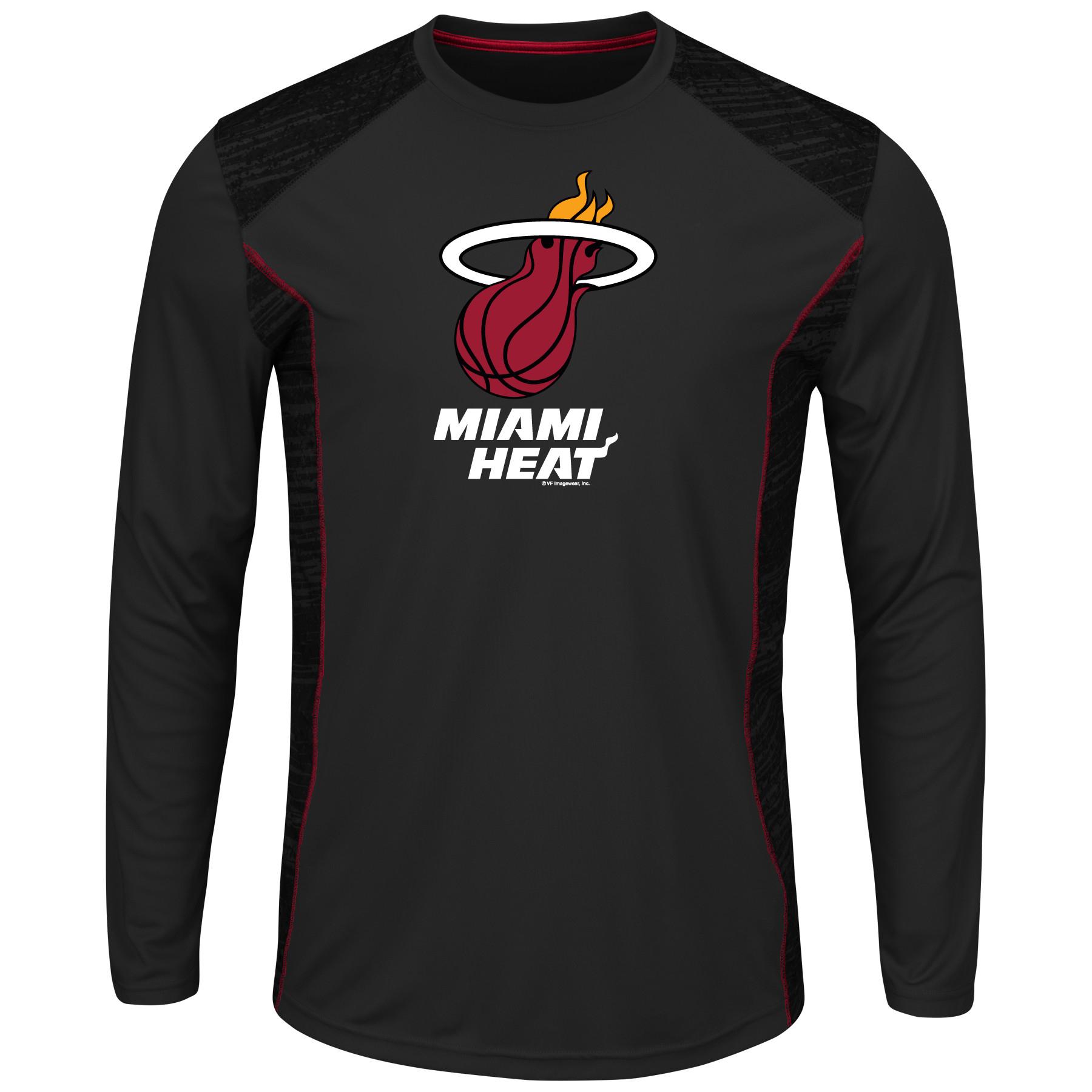 NBA(CANONICAL) Men's Big & Tall Long-Sleeve T-Shirt - Miami Heat
