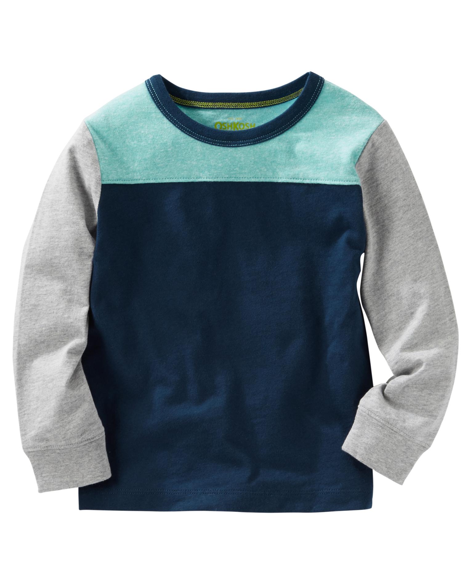 OshKosh Toddler Boys' Long-Sleeve T-Shirt - Colorblock