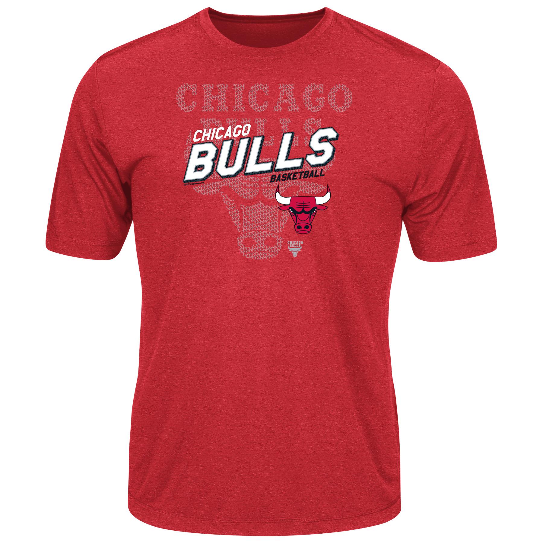 NBA(CANONICAL) Men's Big & Tall Heathered T-Shirt - Chicago Bulls