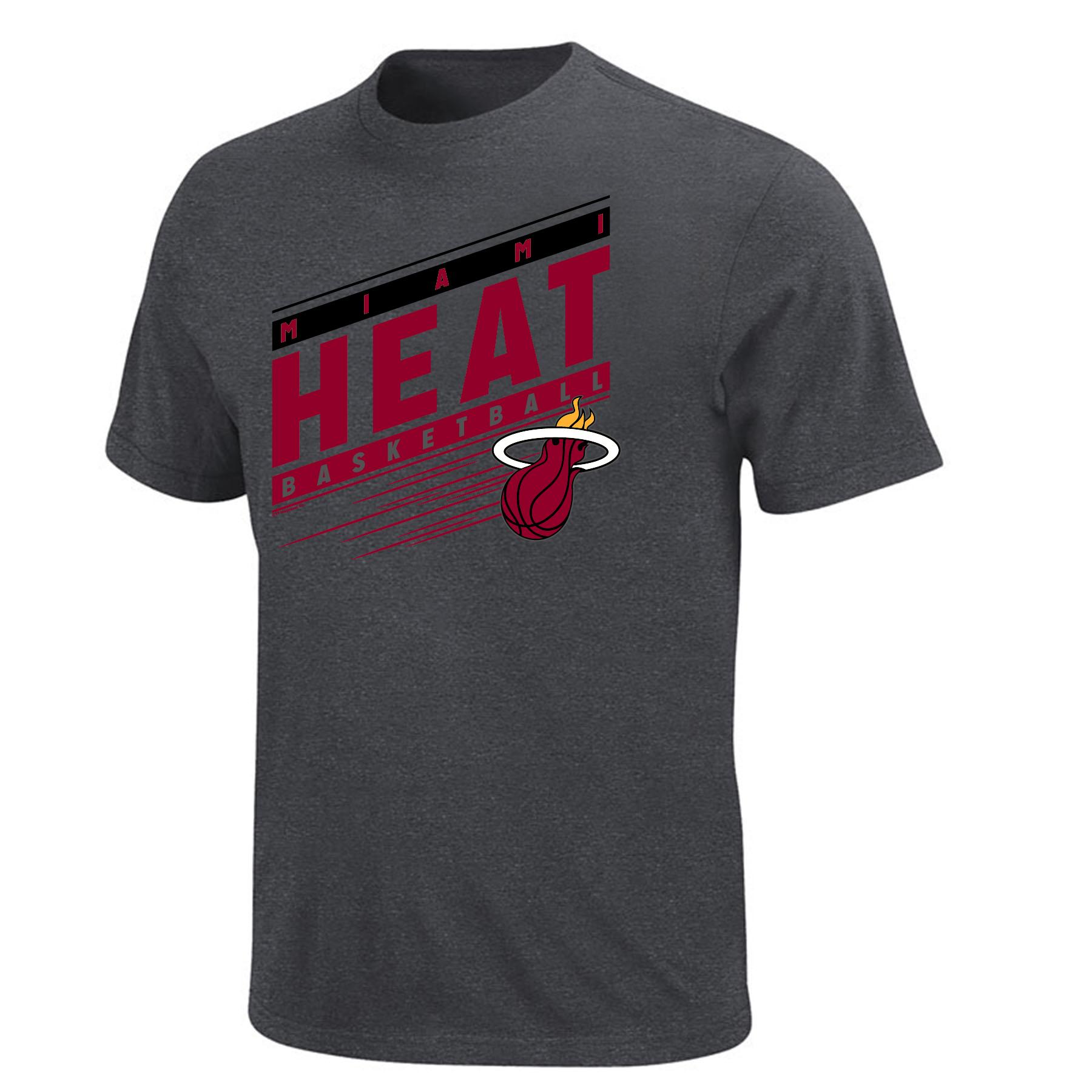 NBA(CANONICAL) Men's Big & Tall Graphic T-Shirt - Miami Heat