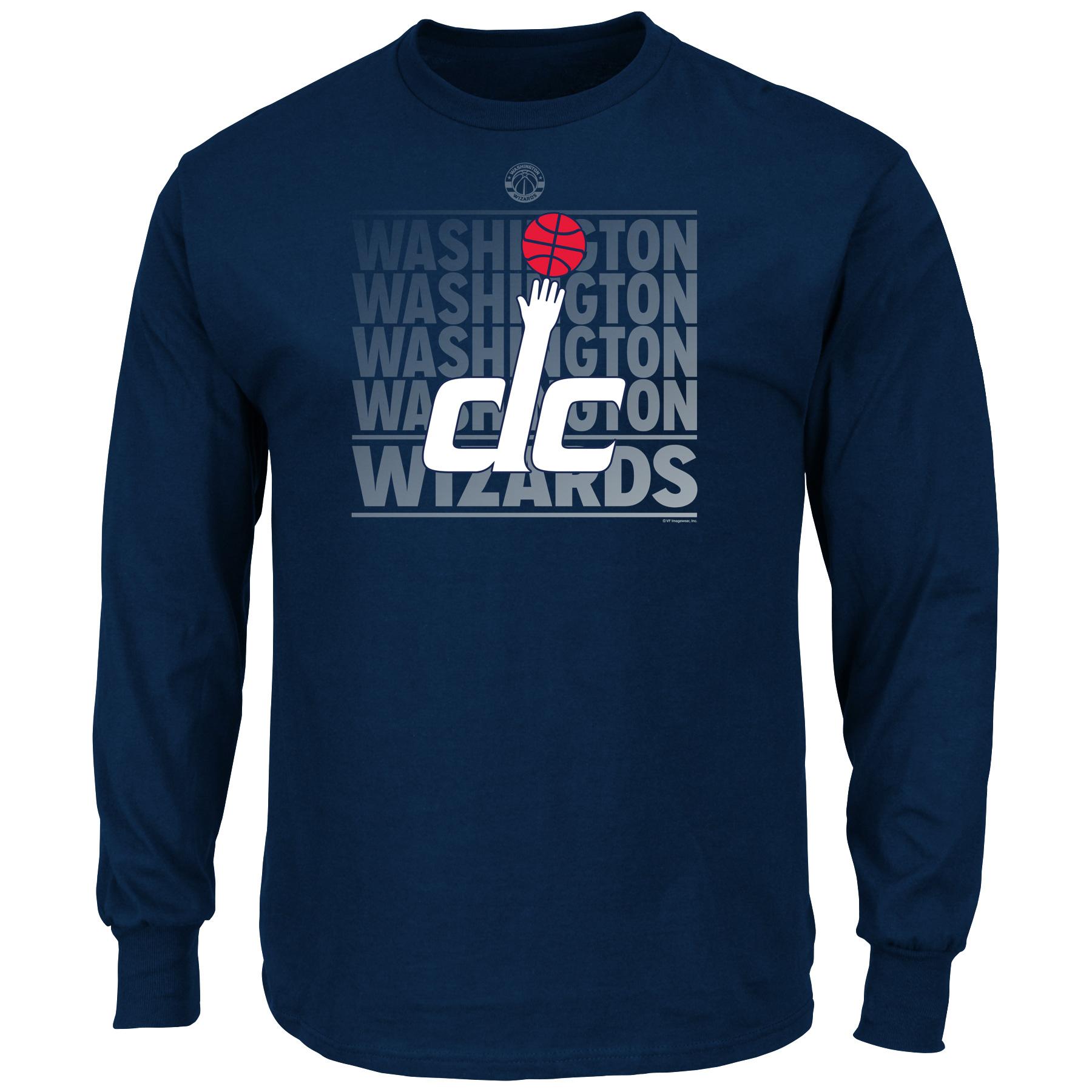 NBA(CANONICAL) Men's Big & Tall Long-Sleeve T-Shirt - Washington Wizards