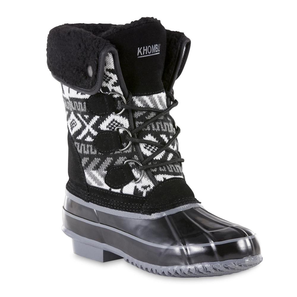Khombu Women's Mayana Winter/Weather Boot - Black/White