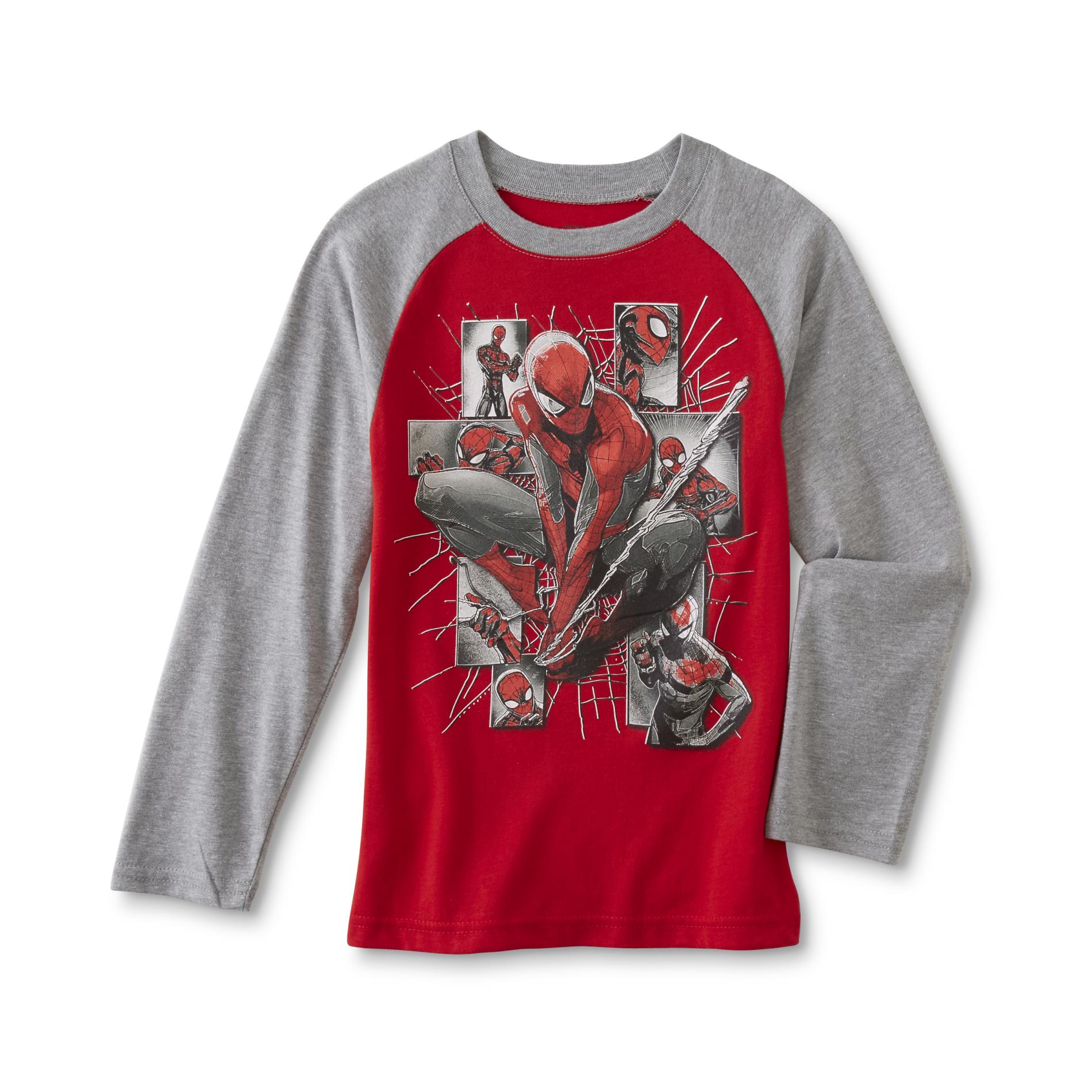 Marvel Spider-Man Boys' Long-Sleeve Graphic T-Shirt