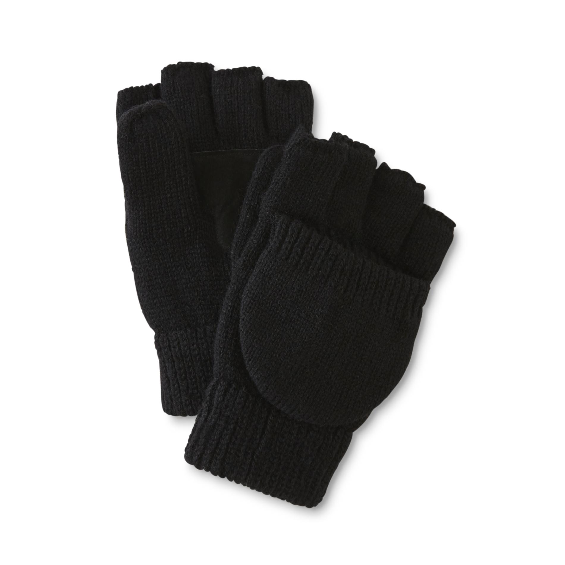 Northwest Territory Men's Wool-Blend Pop-Top Gloves