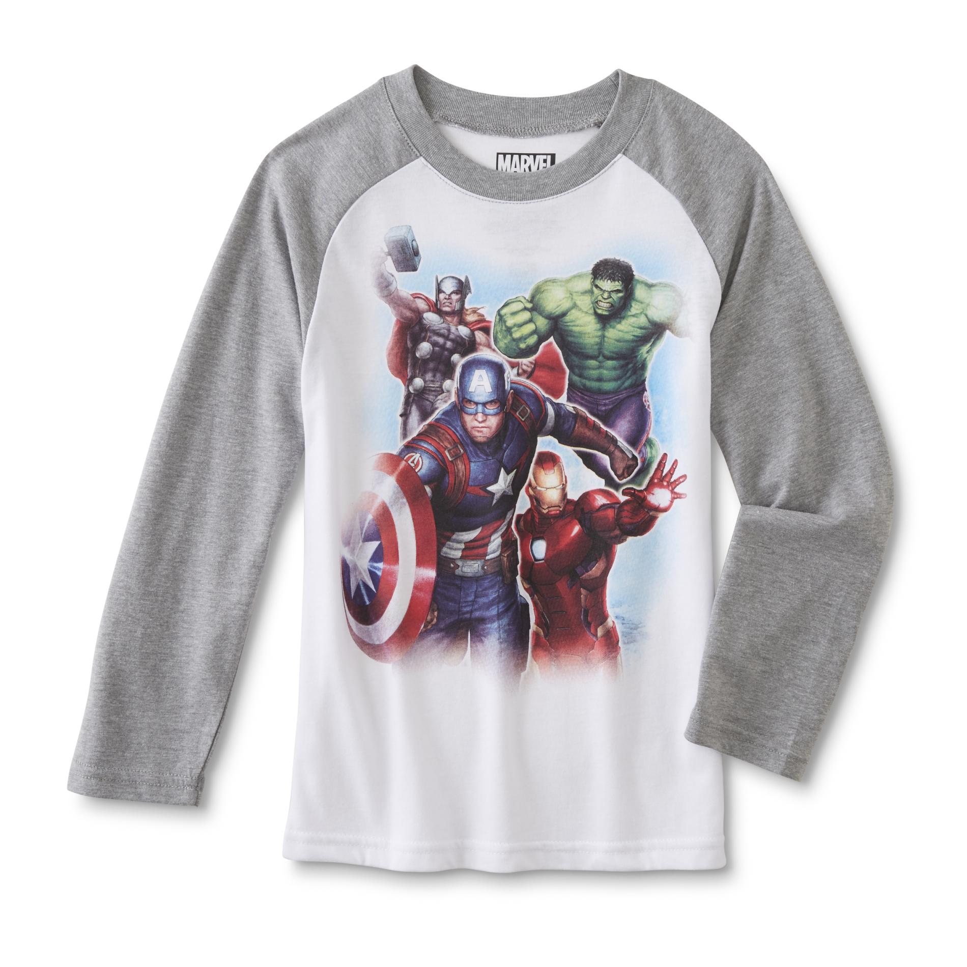 Marvel The Avengers Boys' Long-Sleeve Graphic T-Shirt