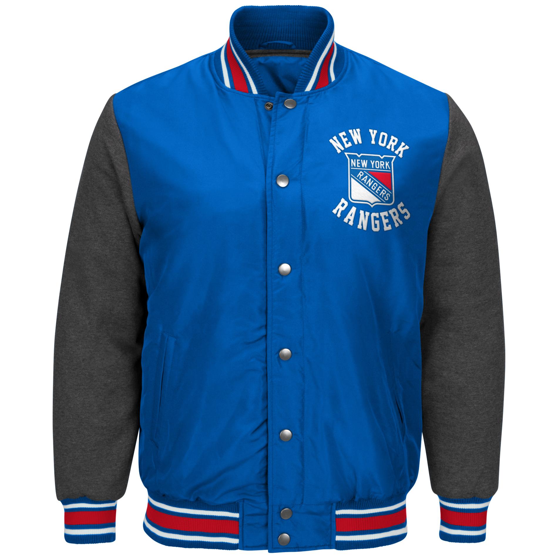 NHL Men's Wool Varsity Jacket - New York Rangers