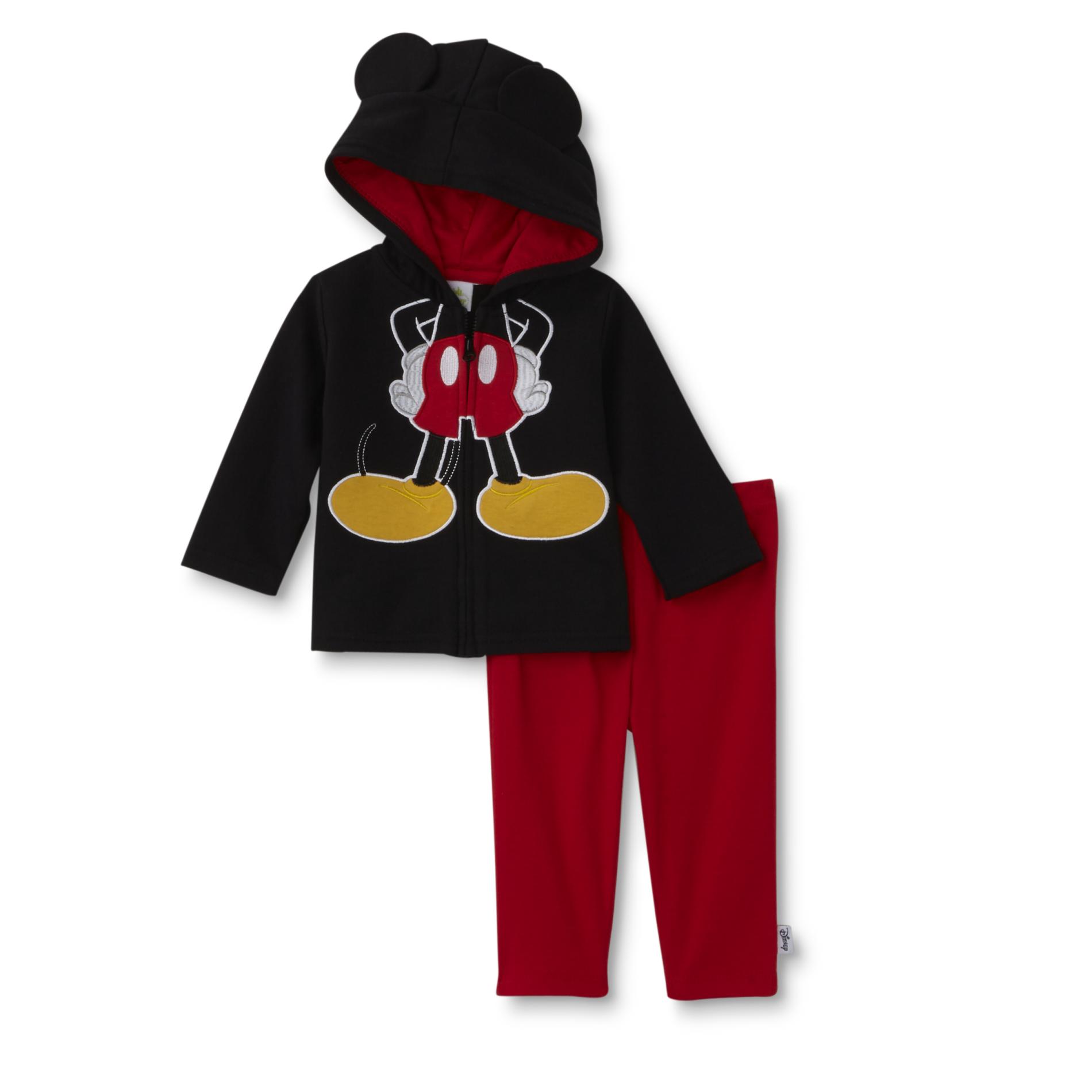 Disney Mickey Mouse Newborn & Infant Boys' Hoodie Jacket & Sweatpants