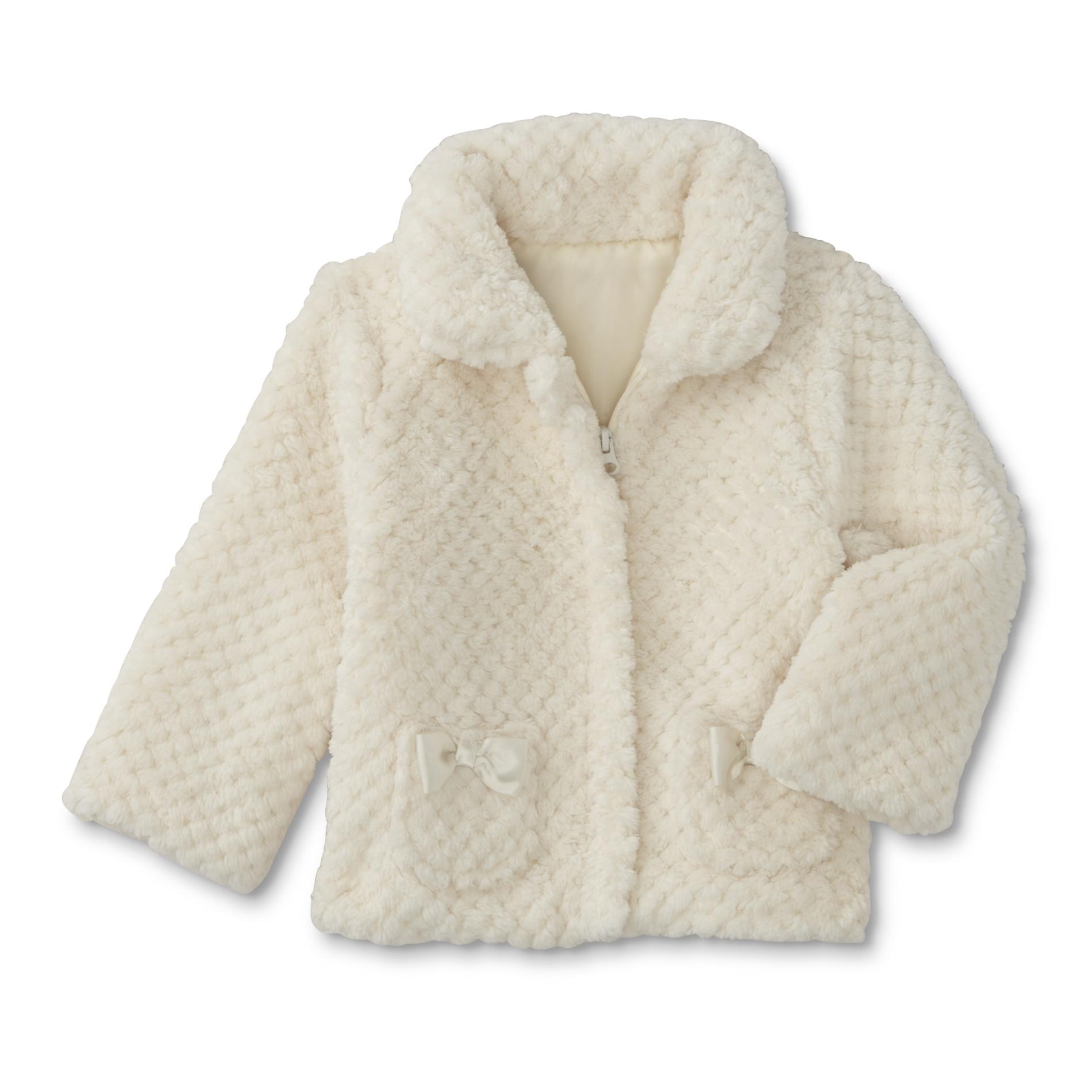Little Wonders Newborn & Infant Girls' Faux Fur Jacket