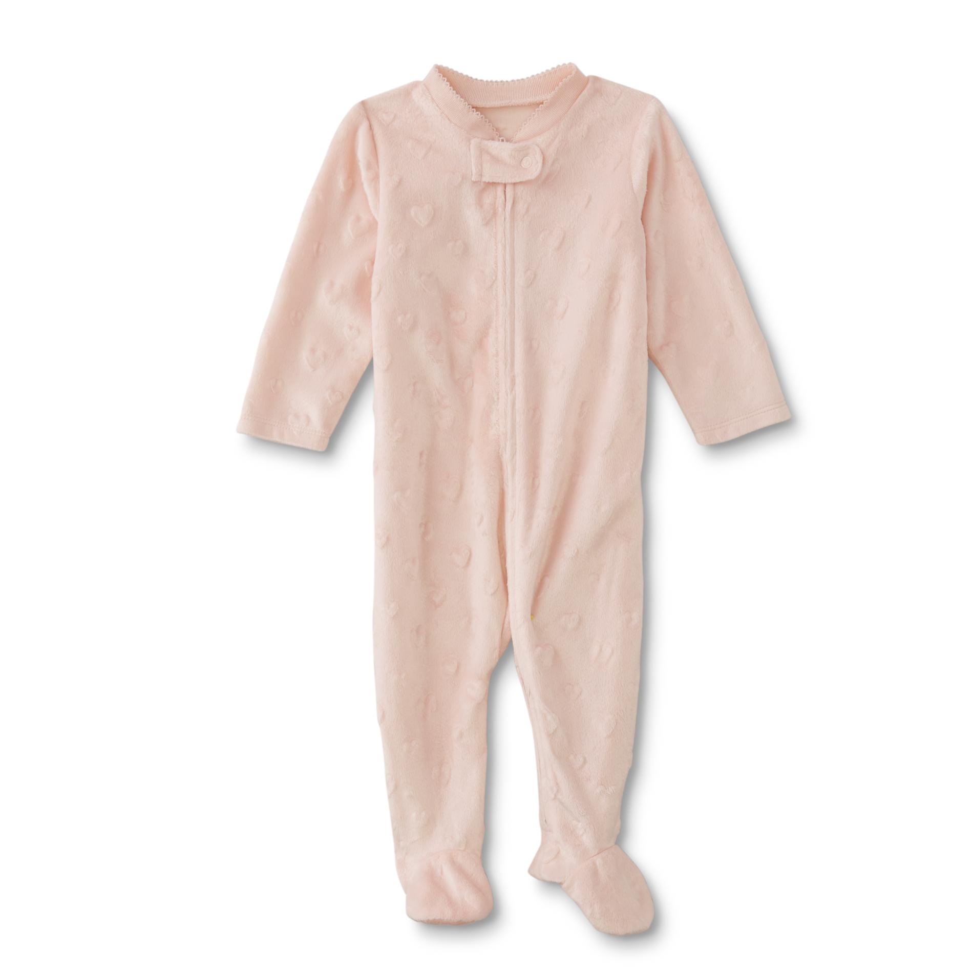 Little Wonders Newborn Girls' Sleeper Pajamas - Hearts