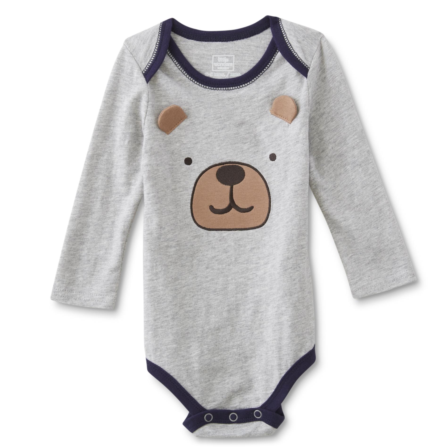 Little Wonders Newborn & Infant Boys' Long-Sleeve Bodysuit - Bear