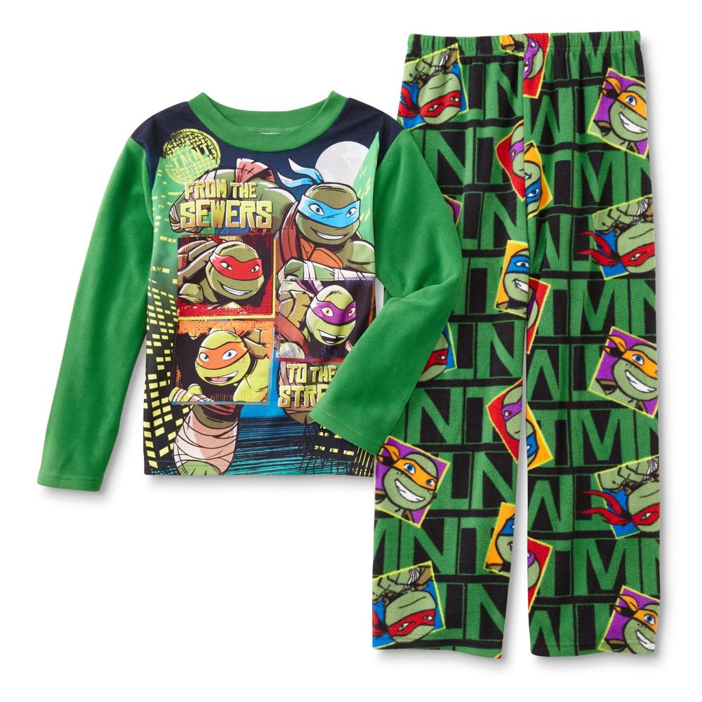Nickelodeon Teenage Mutant Ninja Turtles Boys' Fleece Pajama Shirt & Pants