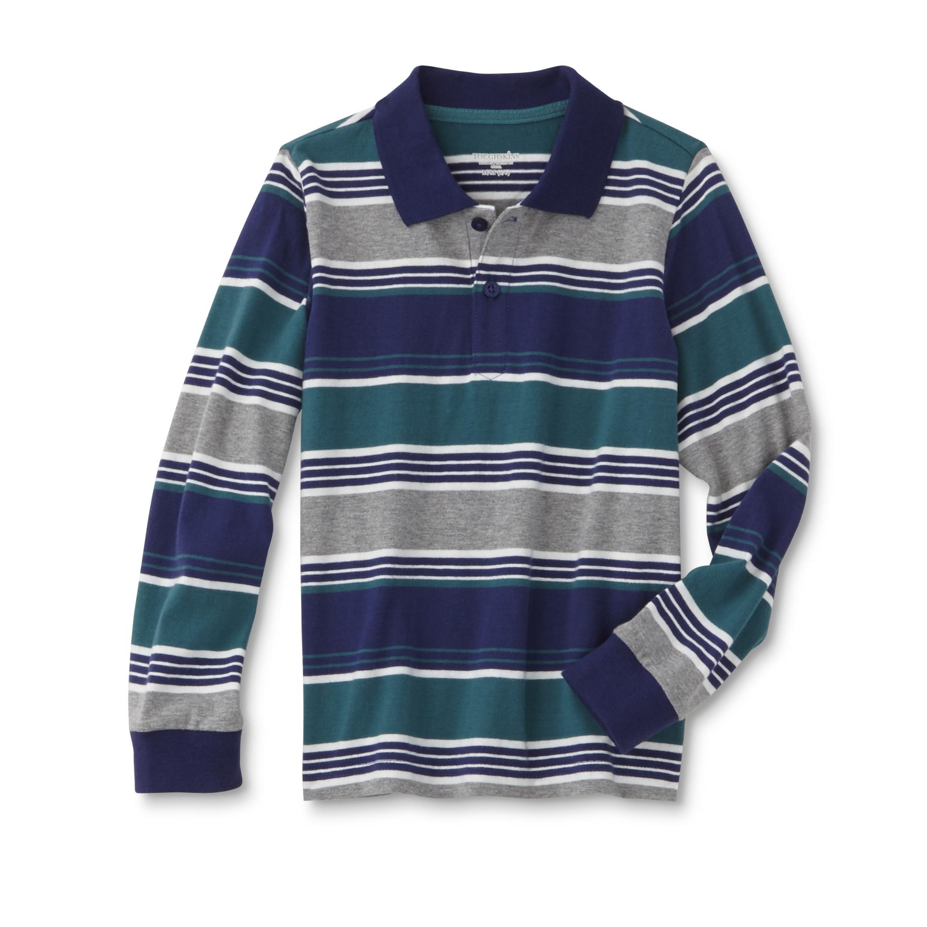 Toughskins Infant & Toddler Boys' Long-Sleeve Polo Shirt - Striped