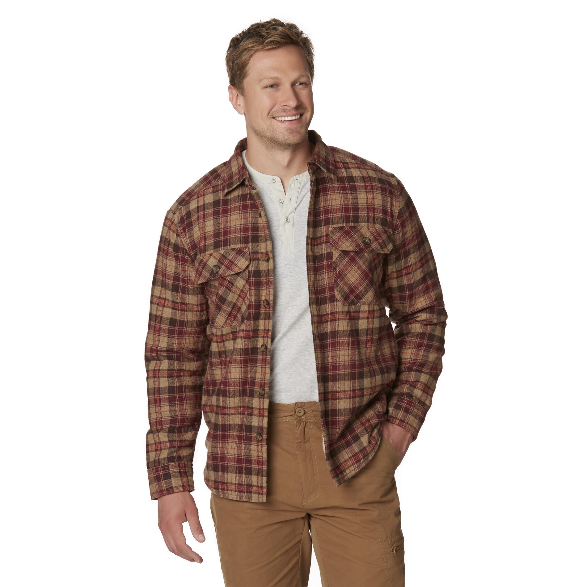 Outdoor Life Men's Flannel Shirt Jacket - Plaid