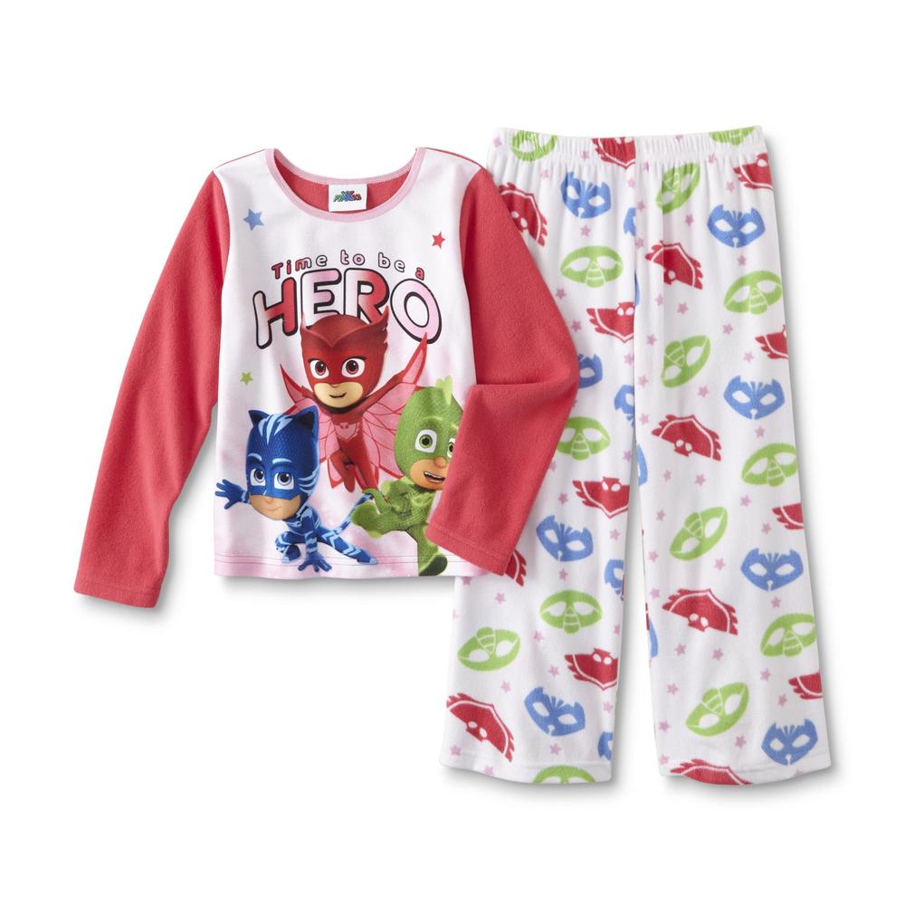 Disney PJ Masks Girl's Fleece Pajama Shirt & Pants