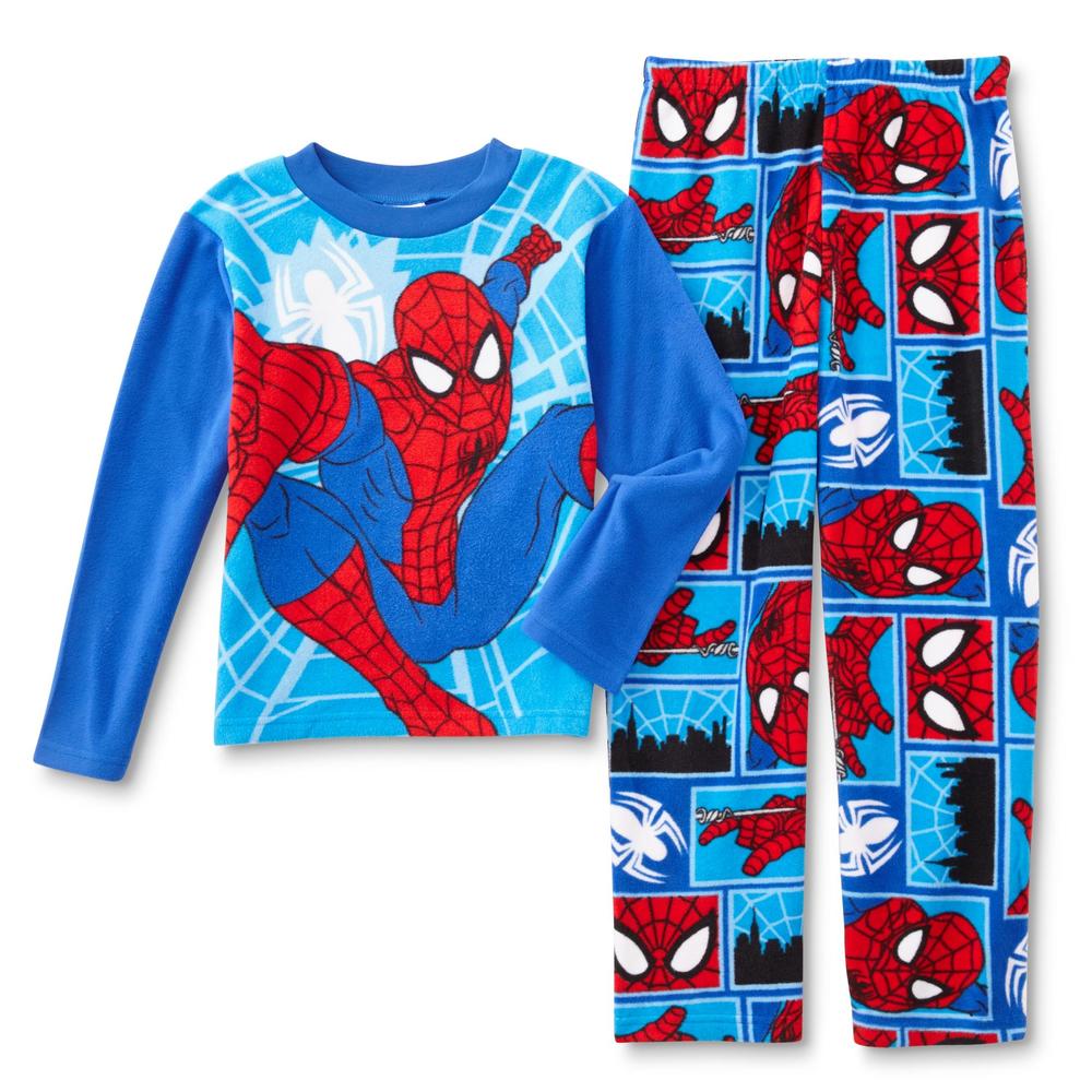 Marvel Spider-Man Boys' Fleece Pajama Shirt & Pants