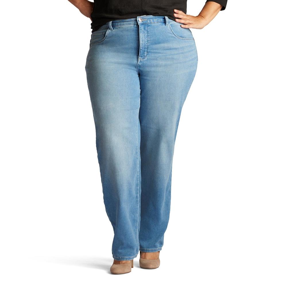 LEE Women's Plus Classic Fit Jeans - Light Wash