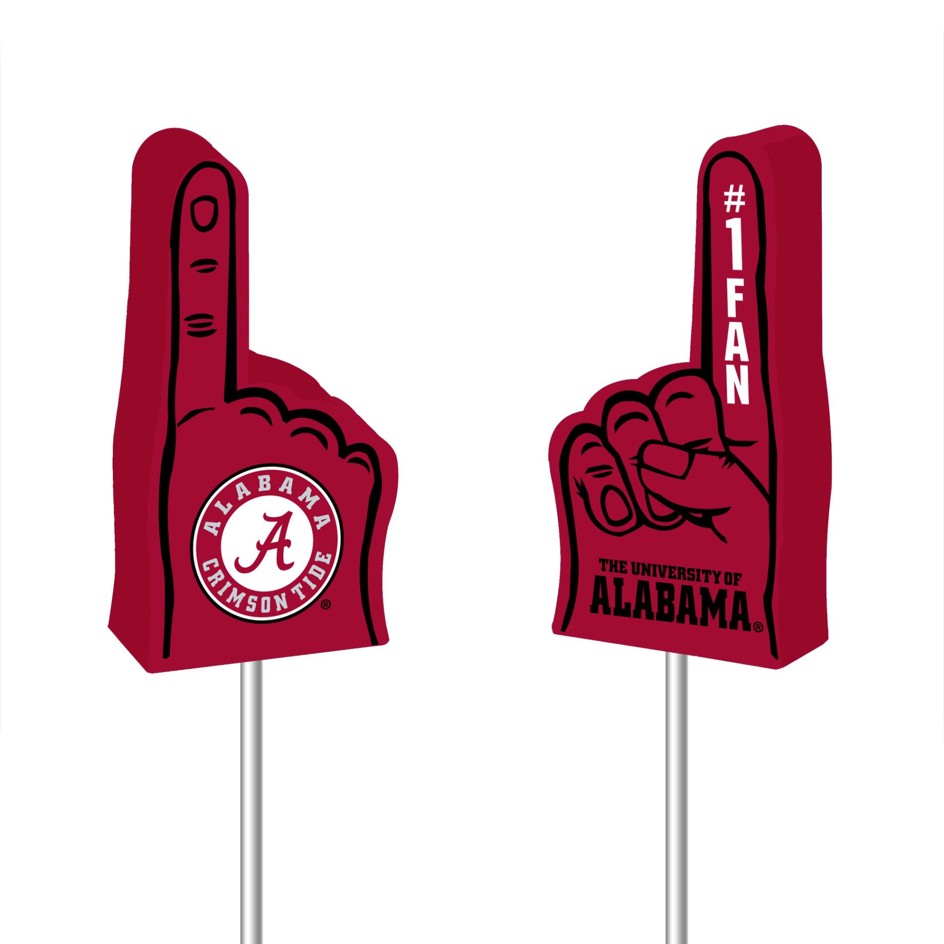 NCAA Foam Finger Antenna Topper University of Alabama Crimson Tide