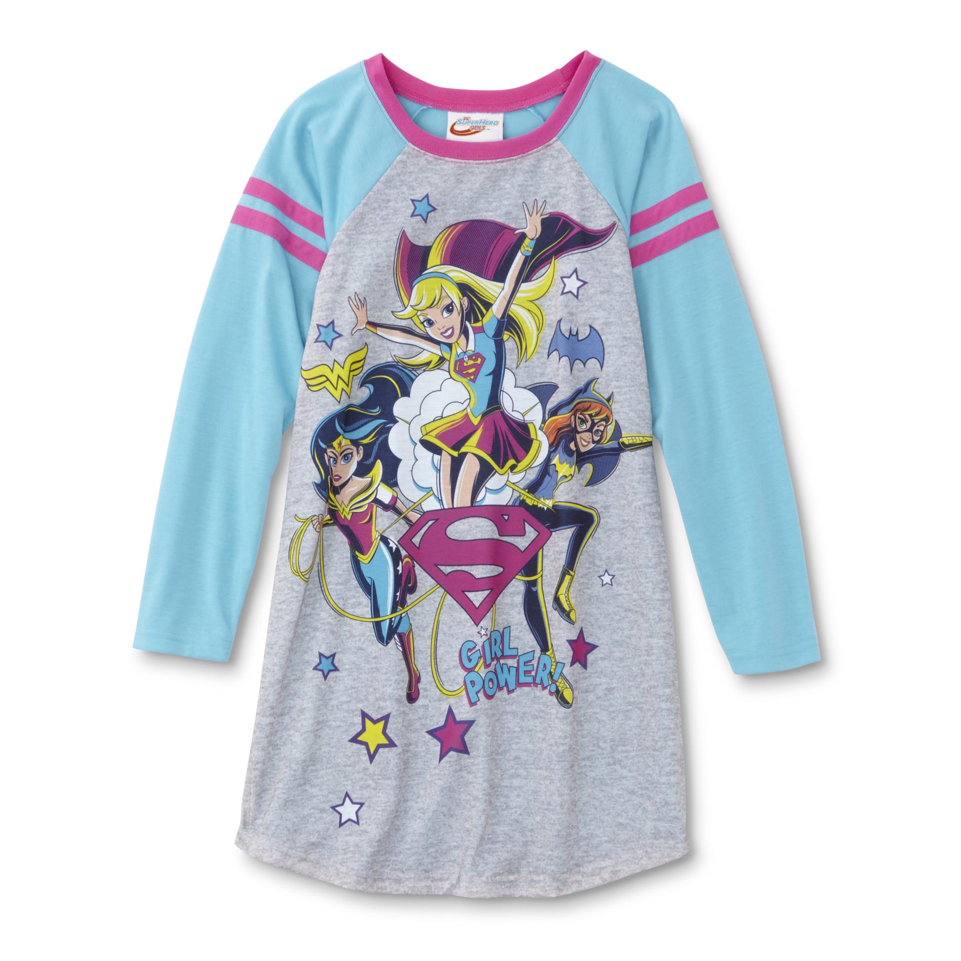 DC Comics Super Hero Girls Girls' Sleep Shirt - Girl Power