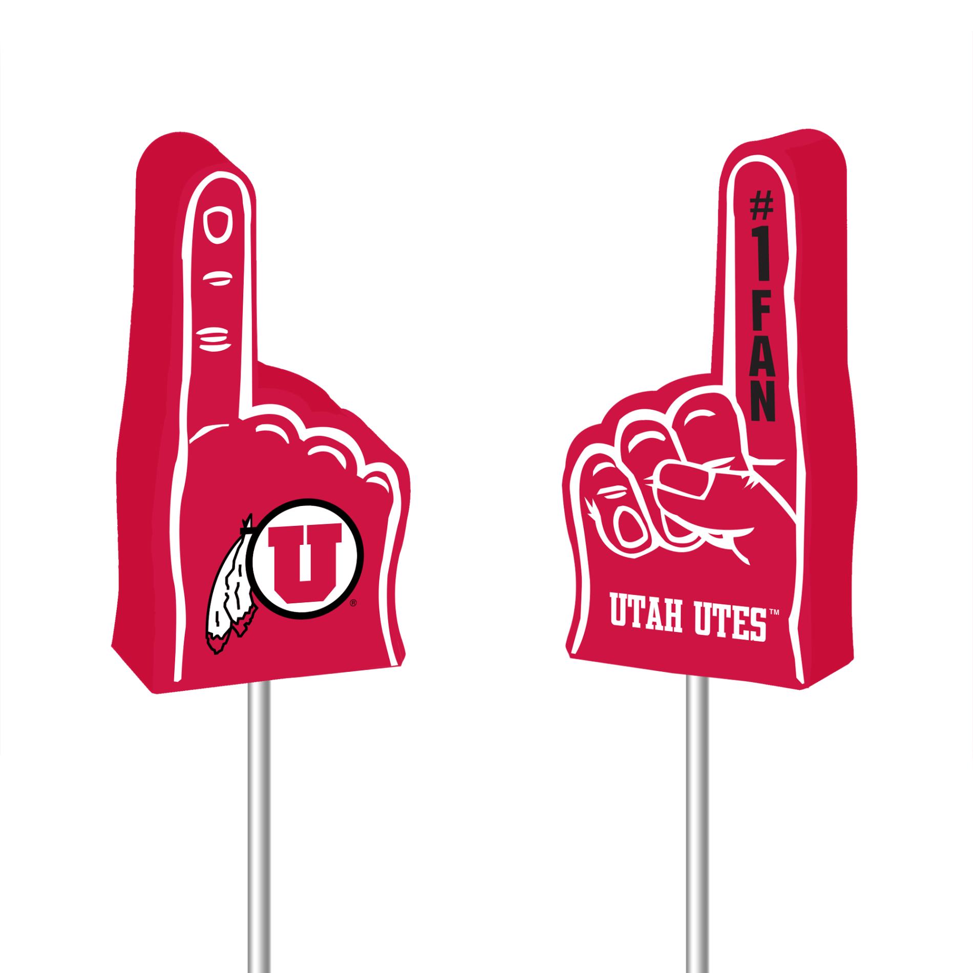 NCAA Foam Finger Antenna Topper - University of Utah Utes NCAA Foam Finger Antenna Topper - University of Utah Utes