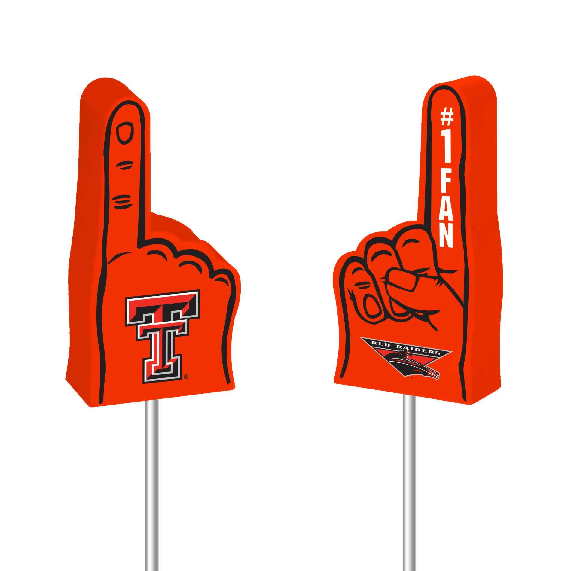 NCAA Foam Finger Antenna Topper - Texas Tech University Red Raiders NCAA Foam Finger Antenna Topper - Texas Tech University Red Raiders