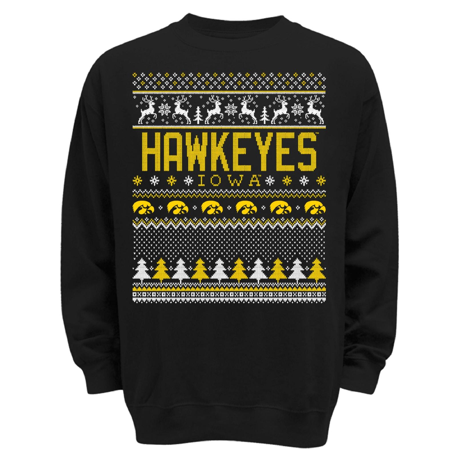 NCAA Boys' Christmas Sweatshirt - University of Iowa Hawkeyes