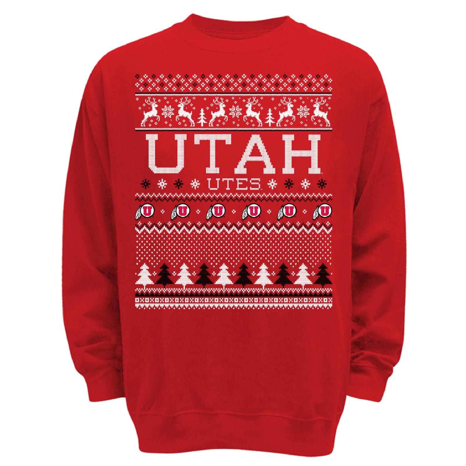 NCAA Boys' Christmas Sweatshirt - University of Utah Utes