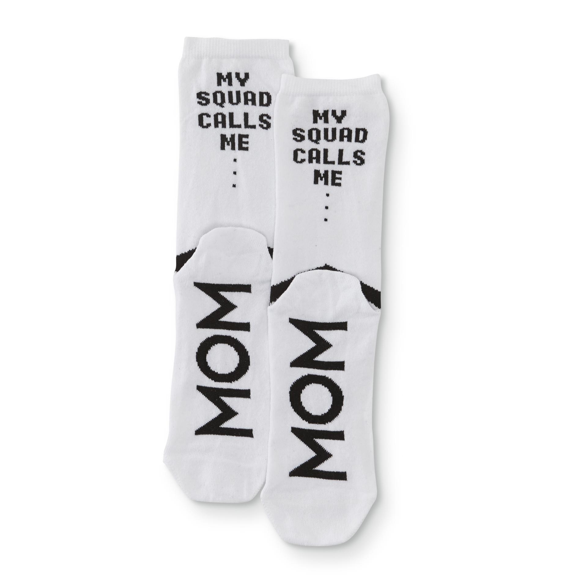 Women's Crew Socks - My Squad Calls Me Mom