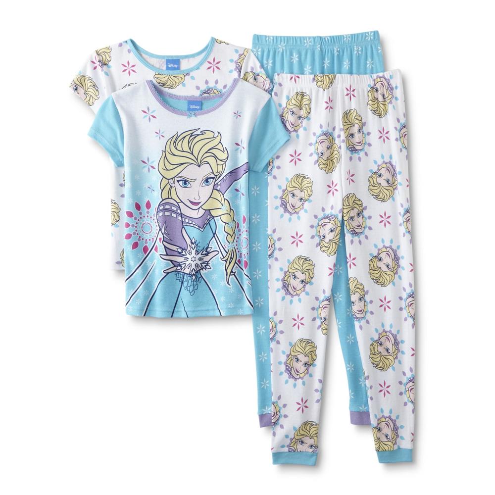 Disney Frozen Girls' 2-Pairs Pajamas - Queen Elsa