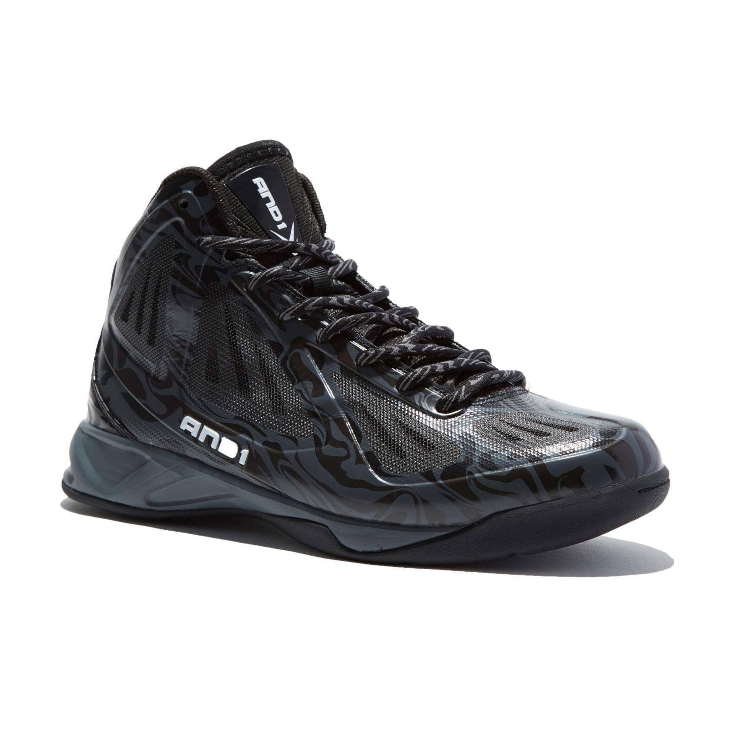 AND 1 Men's Xcelerate Black/Gray Basketball Shoe