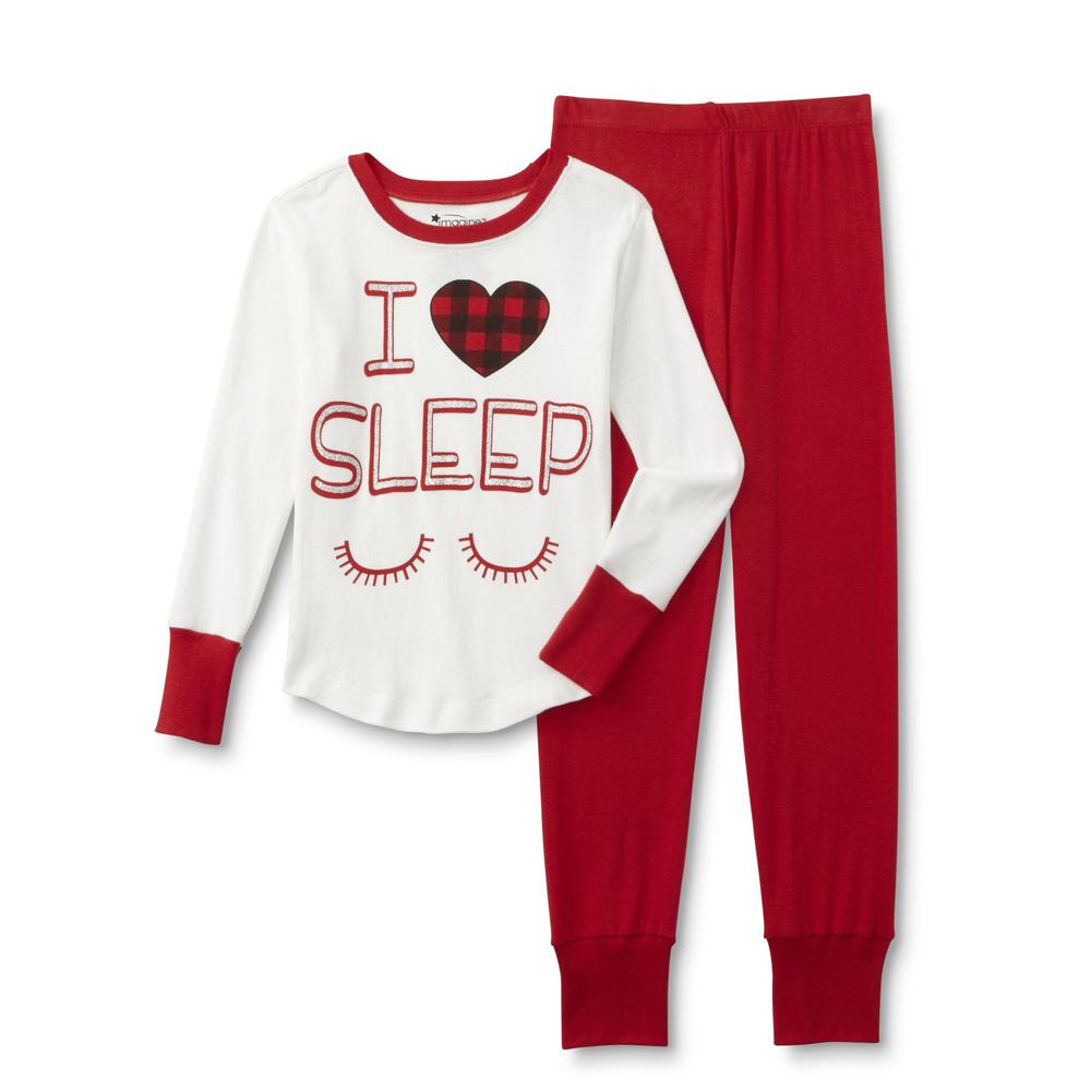 Joe Boxer Girls' 2-Pairs Pajamas - I Love Sleep