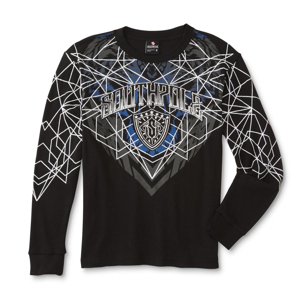 Southpole Young Men's Thermal Graphic Shirt - Logo