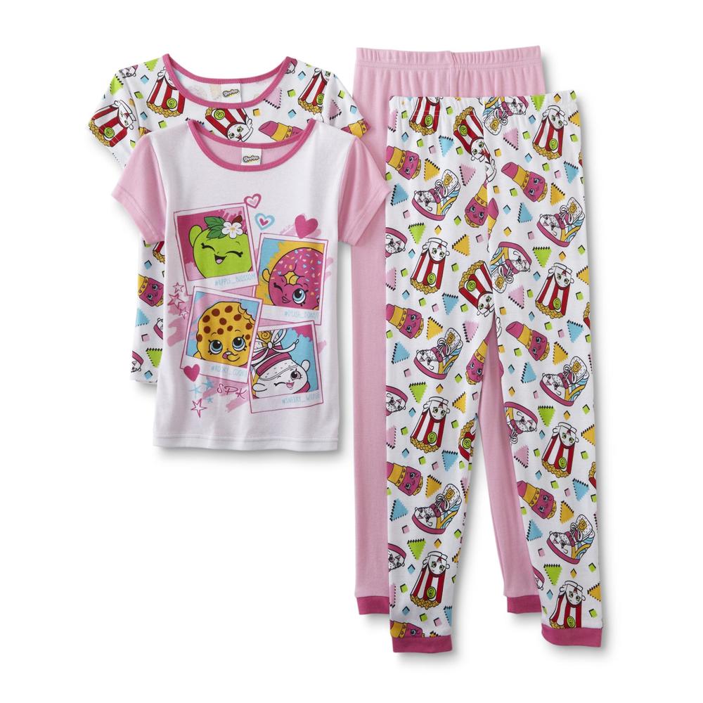 Shopkins Girls' 2-Pairs Pajamas