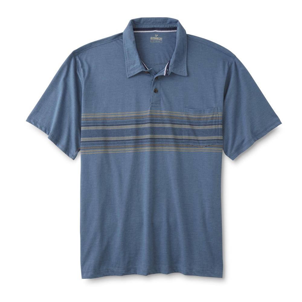 Outdoor Life Men's Big & Tall Polo Shirt - Striped