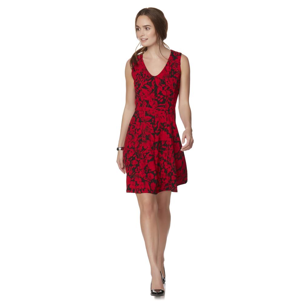 Covington Women's Sleeveless Fit & Flare Dress - Floral Print