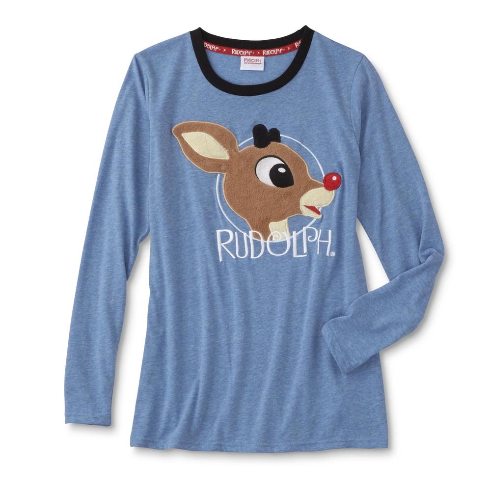 Rudolph the Red Nose Reindeer Rudolph Women's Plus Pajama Shirt, Shorts & Sleep Mask