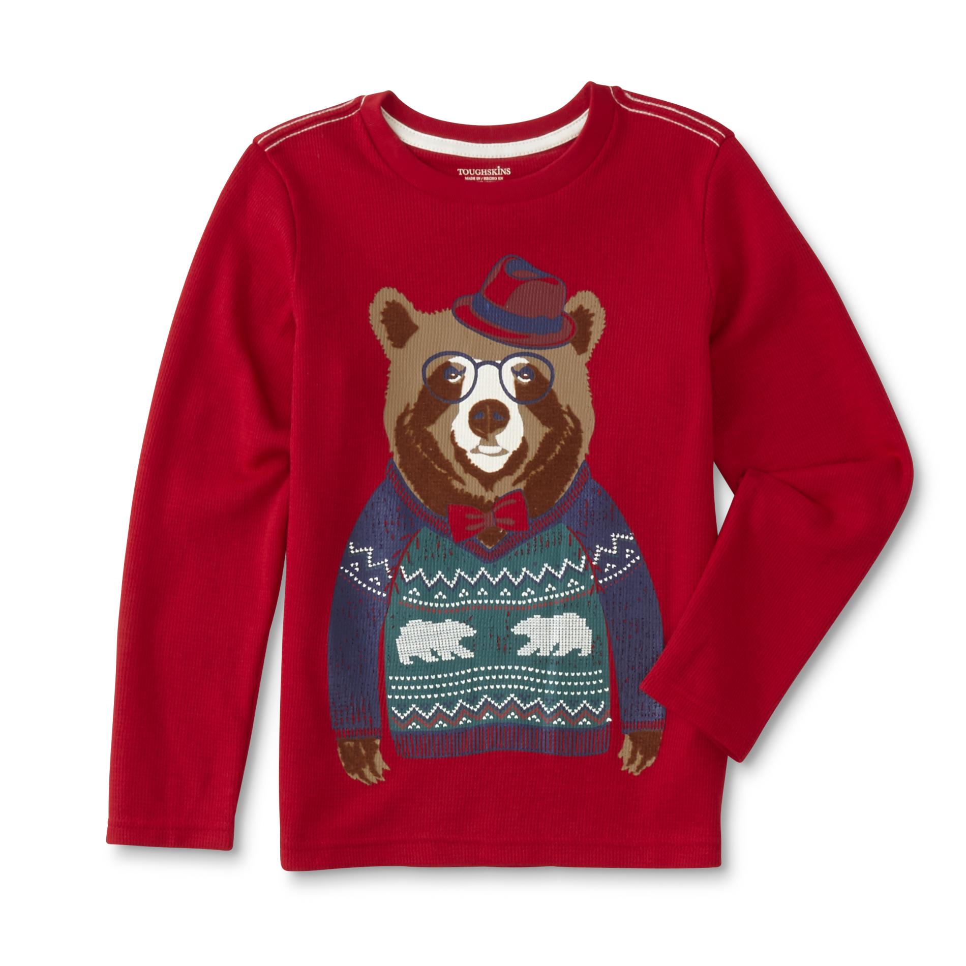 Toughskins Infant & Toddler Boys' Thermal Graphic T-Shirt - Bear