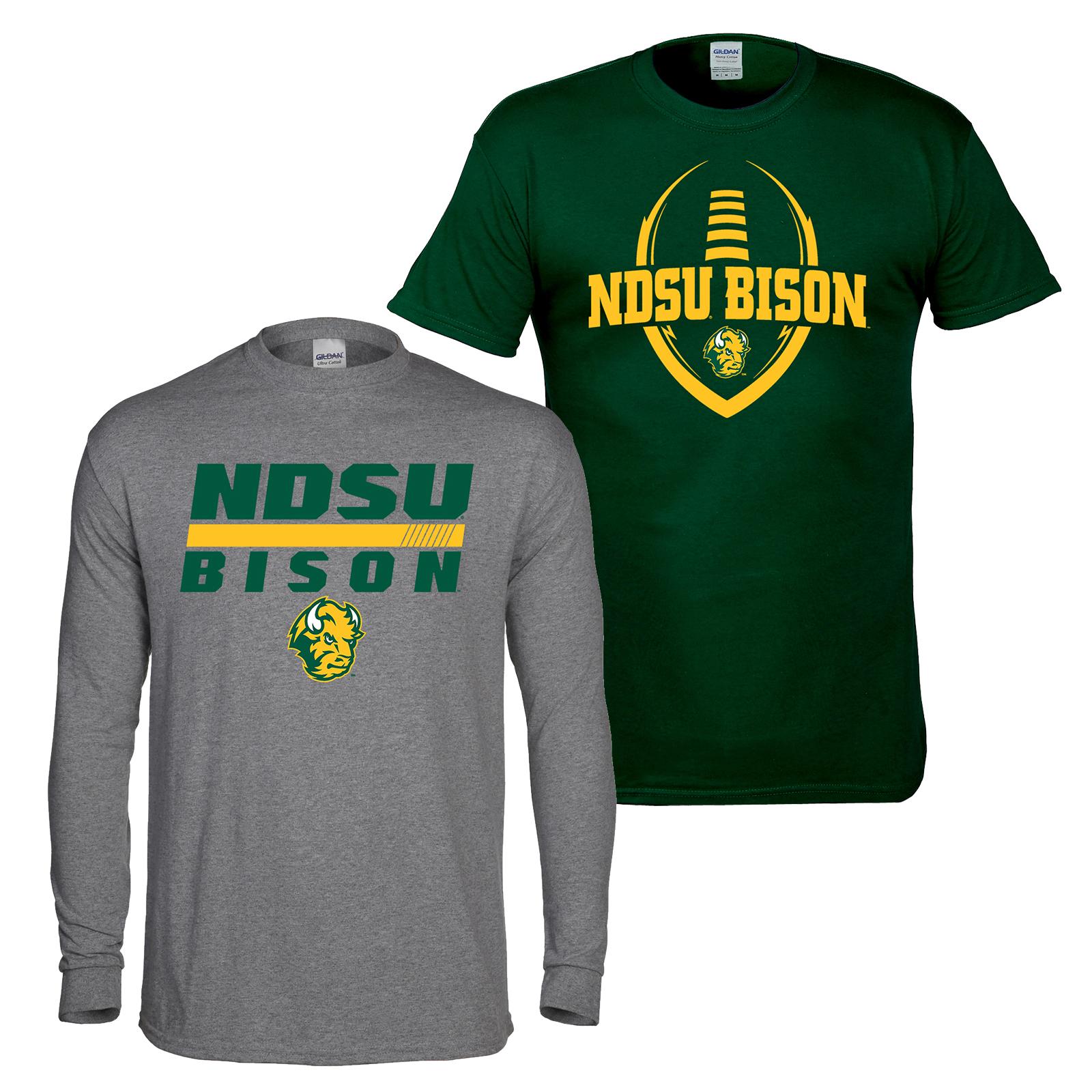 NCAA Boys' 2-Pack Graphic T-Shirts - North Dakota State Bison, Size: Medium NCAA Boys' 2-Pack Graphic T-Shirts - North Dakota State Bison, Size: Medium