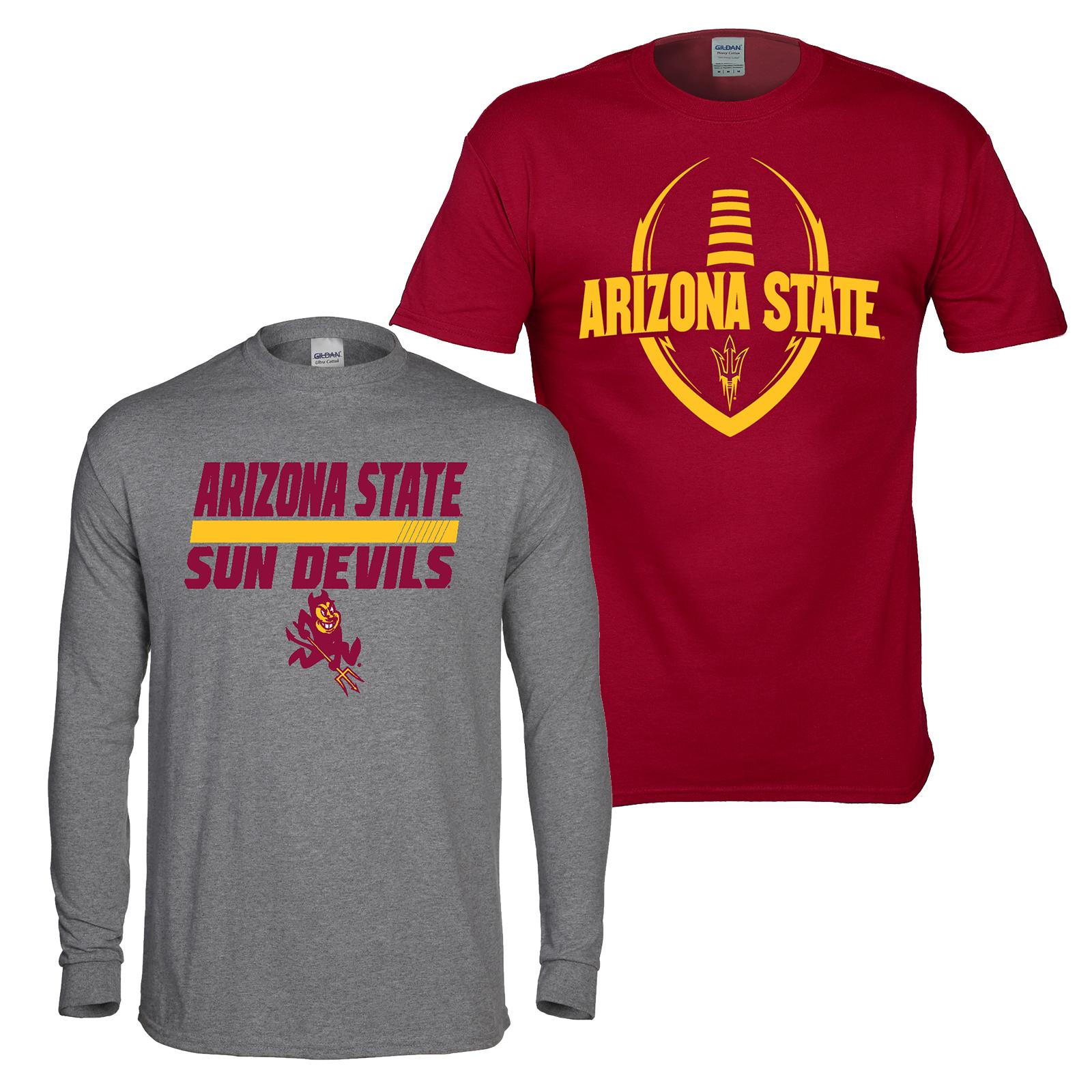 NCAA Boys' 2-Pack Graphic T-Shirts - Arizona State Sun Devils, Size: Small NCAA Boys' 2-Pack Graphic T-Shirts - Arizona State Sun Devils, Size: Small