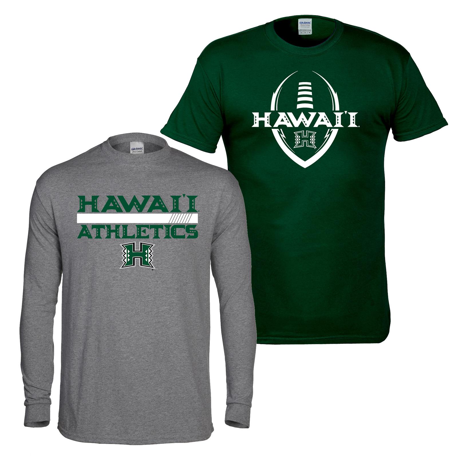 NCAA Boys' 2-Pack Graphic T-Shirts - Hawaii Rainbow Warriors, Size: Medium NCAA Boys' 2-Pack Graphic T-Shirts - Hawaii Rainbow Warriors, Size: Medium