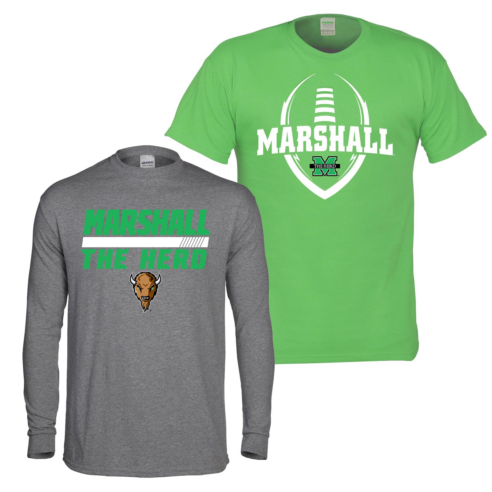 NCAA Boys' 2-Pack Graphic T-Shirts - Marshall Thundering Herd