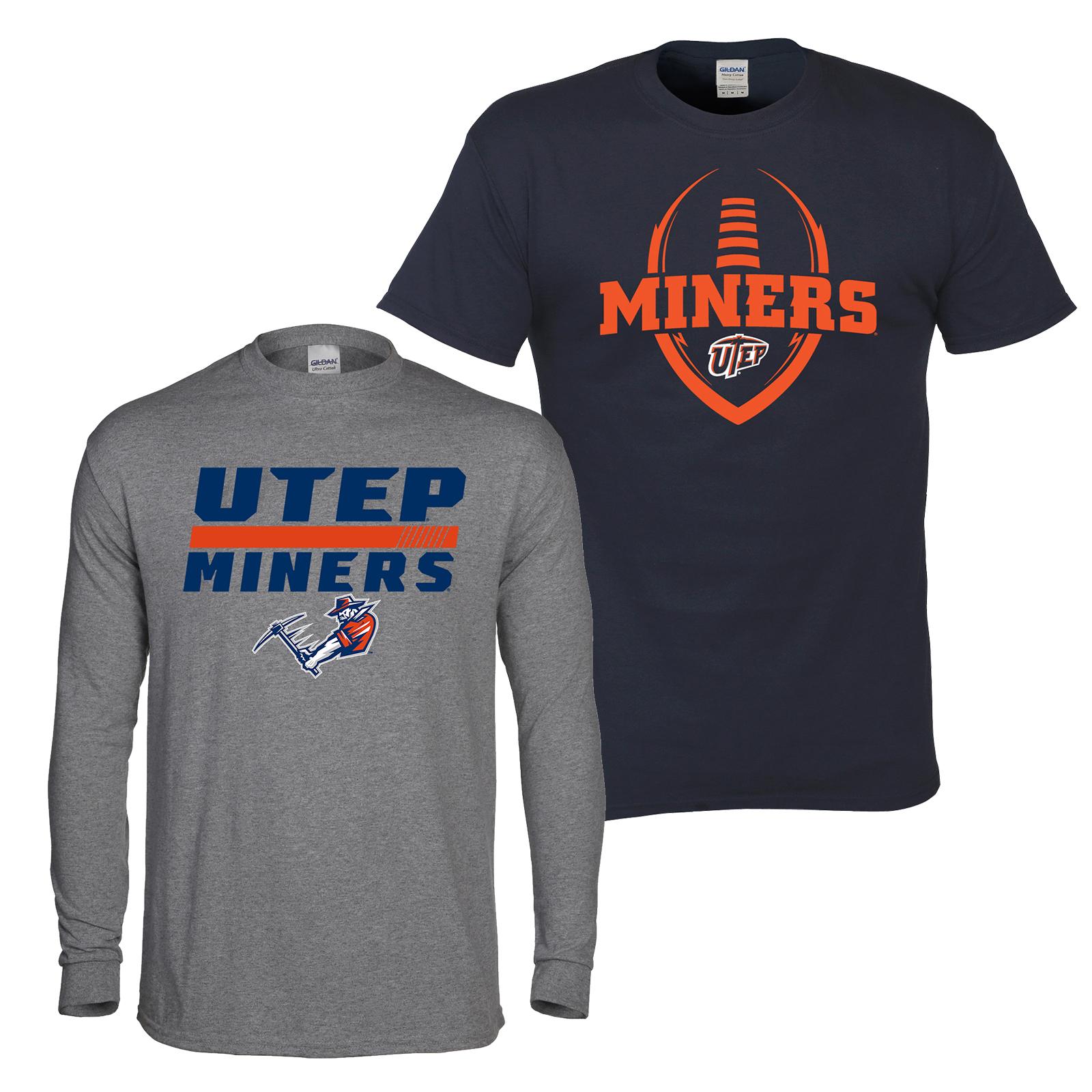 NCAA Boys' 2-Pack Graphic T-Shirts - UTEP Miners, Size: Small NCAA Boys' 2-Pack Graphic T-Shirts - UTEP Miners, Size: Small
