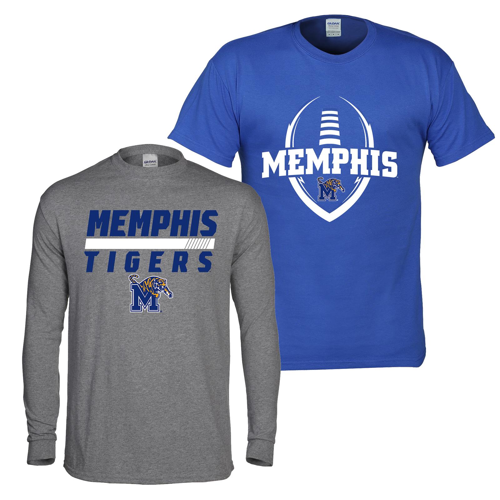 NCAA Boys' 2-Pack Graphic T-Shirts - Memphis Tigers, Size: Small NCAA Boys' 2-Pack Graphic T-Shirts - Memphis Tigers, Size: Small