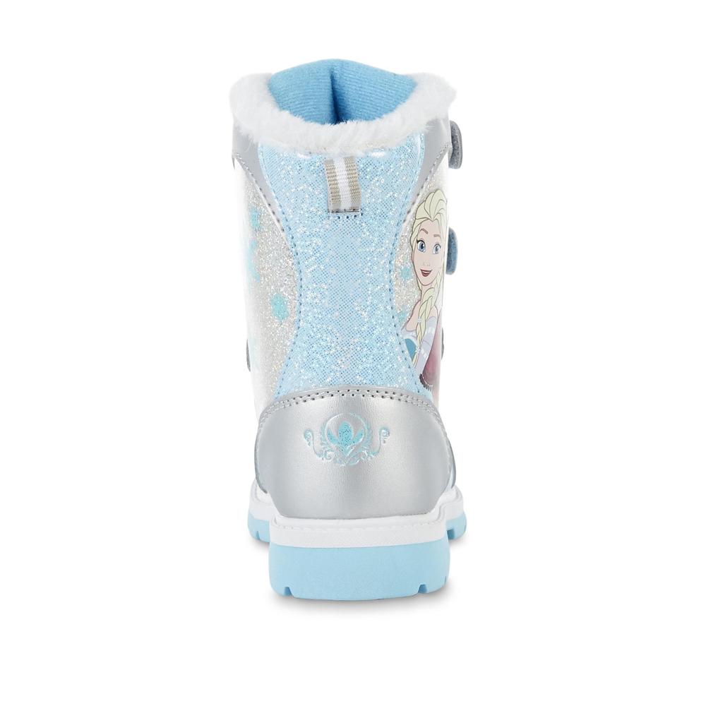 Disney Toddler Girls' Frozen Blue Winter Boot