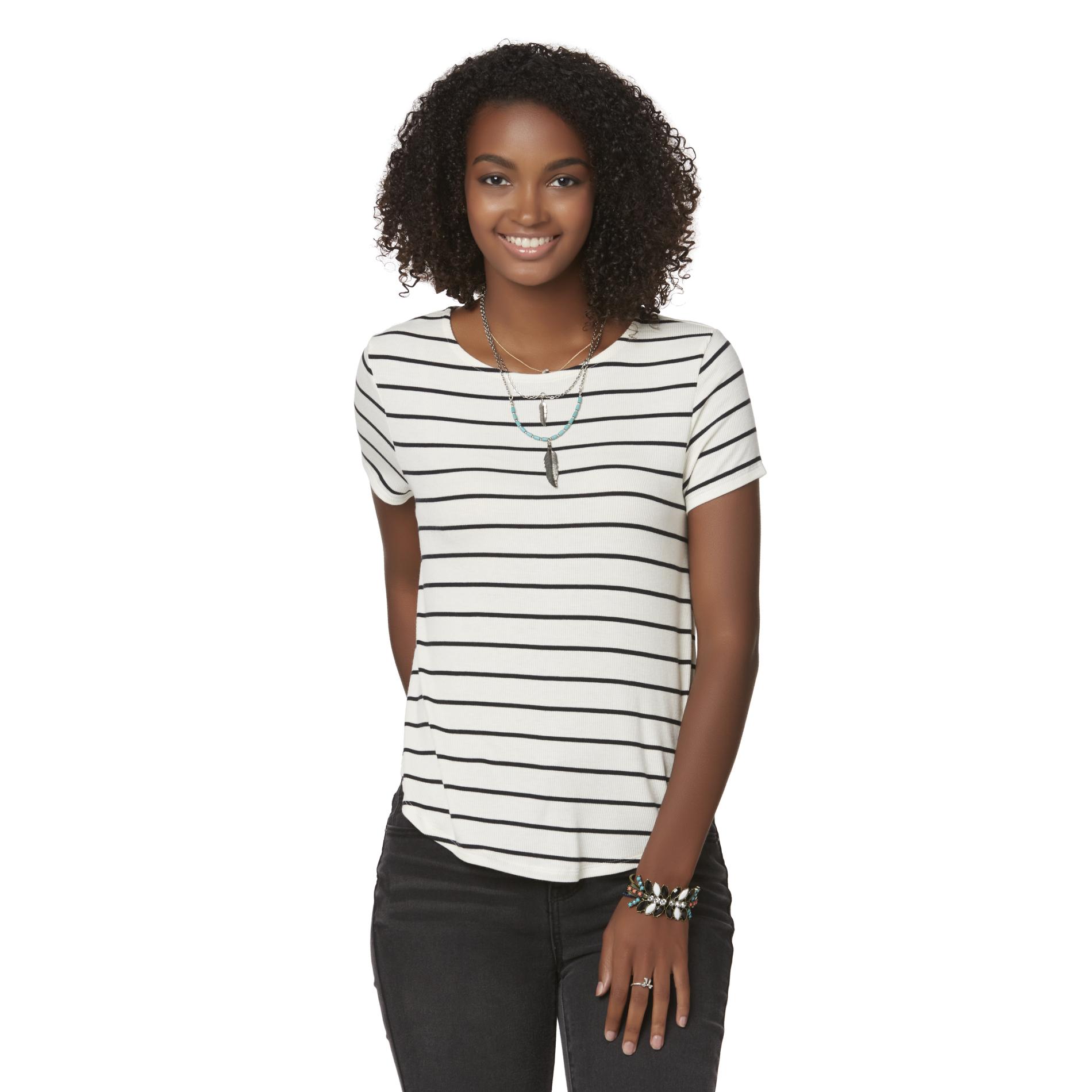 Bongo Juniors' Ribbed T-Shirt - Striped