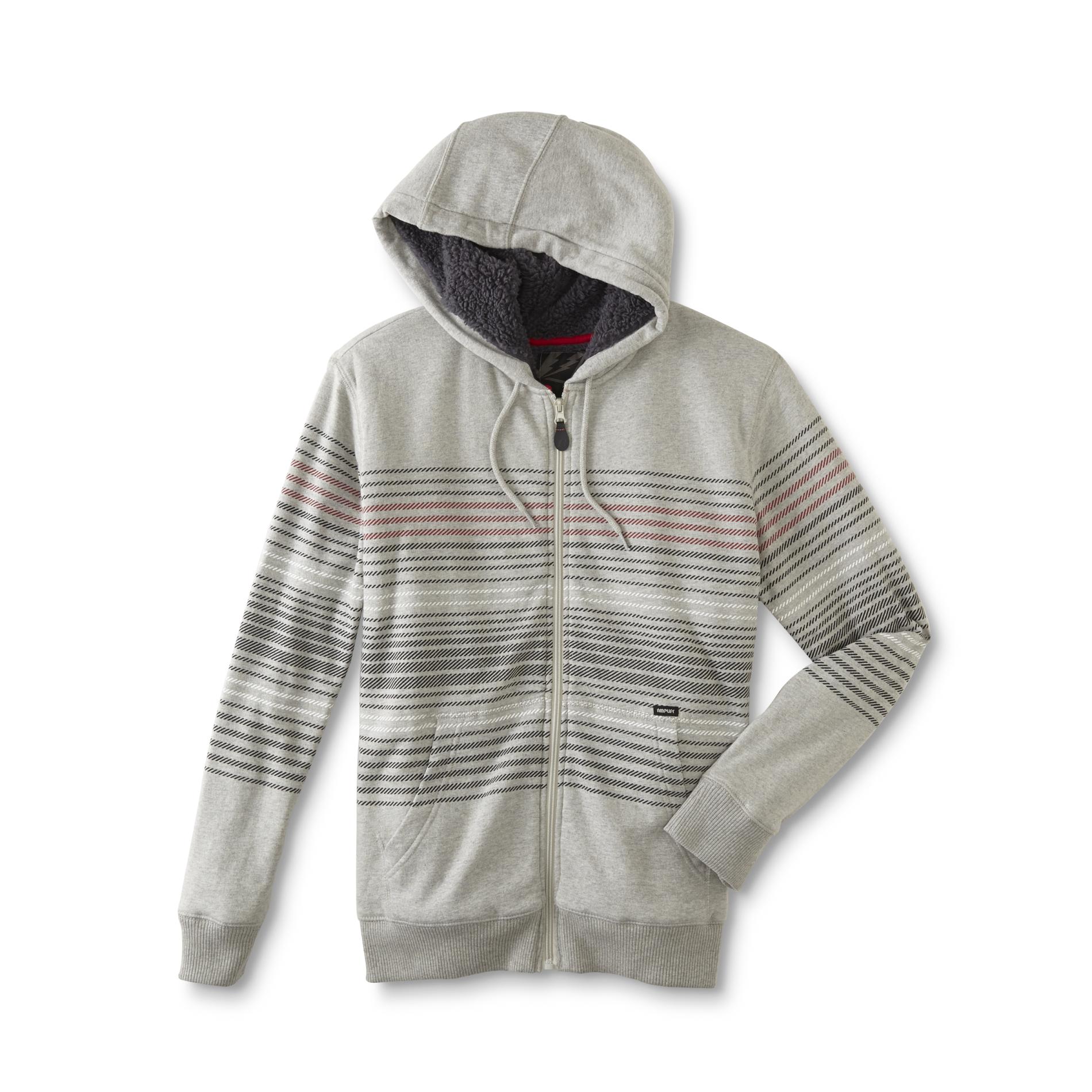 Amplify Young Men's Hoodie Jacket - Striped