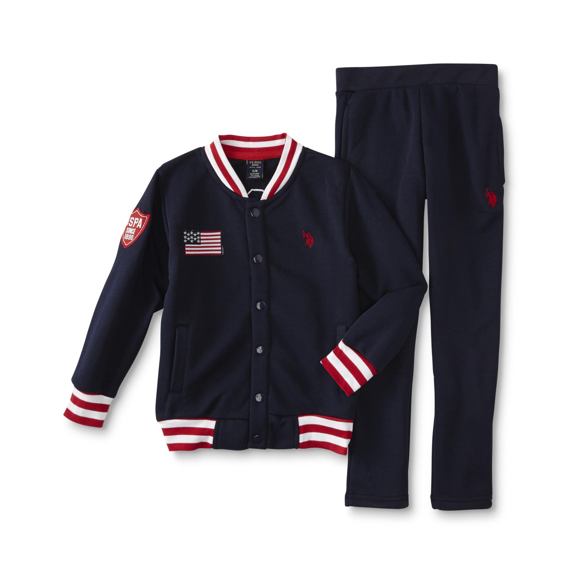 U.S. Polo Assn. Infant & Toddler Boys' Fleece Jacket & Pants