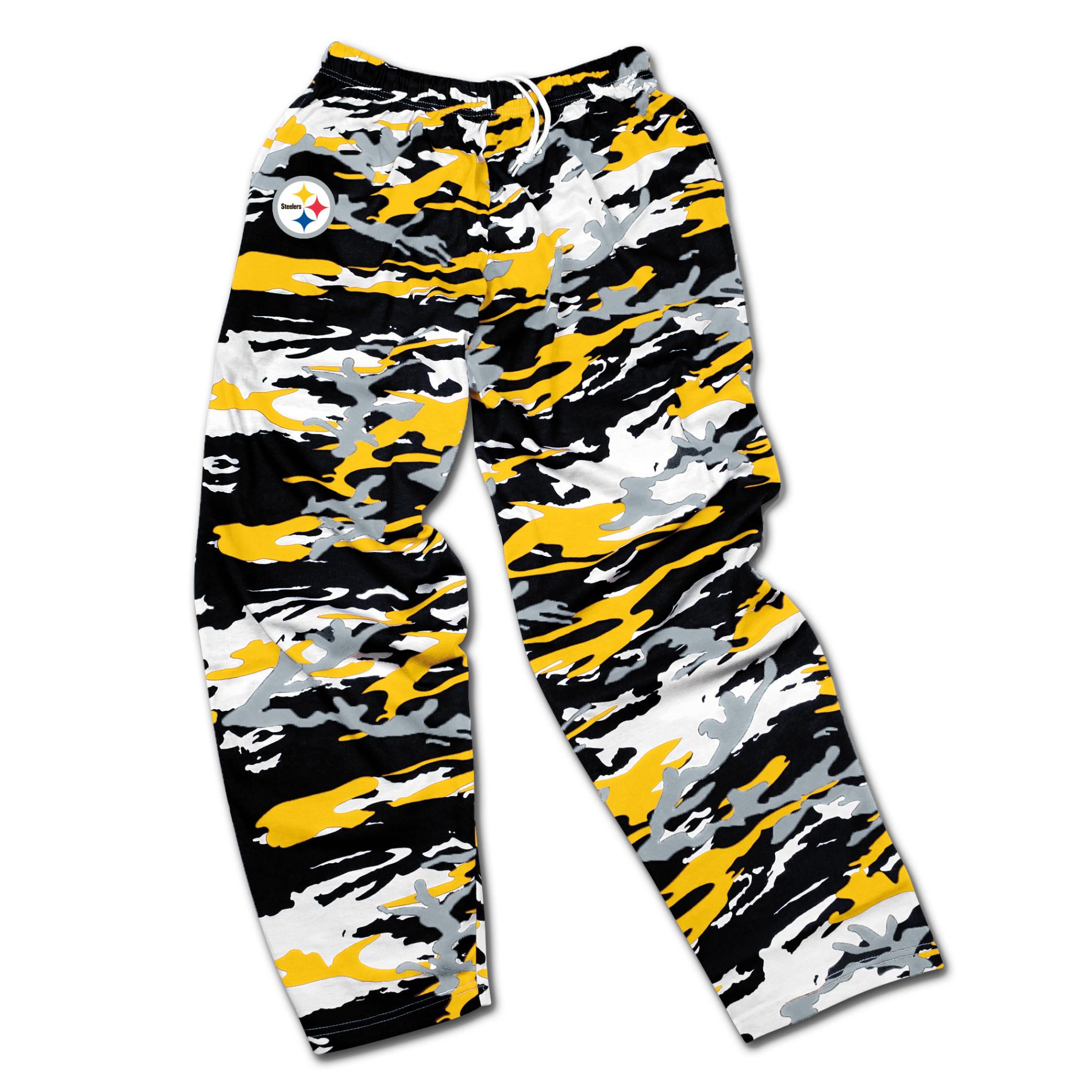 NFL Men's Camouflage Zubaz Pants - Pittsburgh Steelers