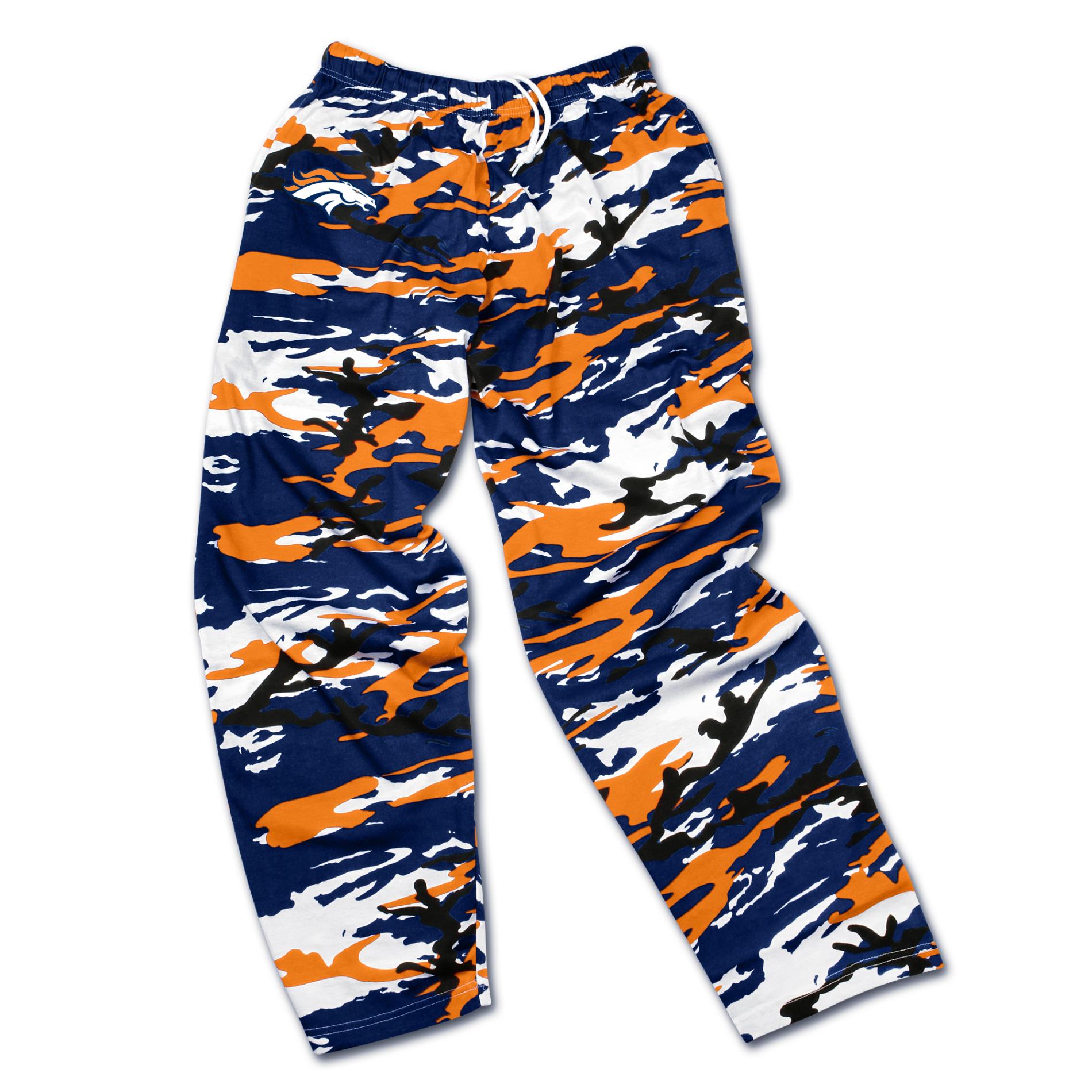 NFL Men's Camouflage Zubaz Pants - Denver Broncos