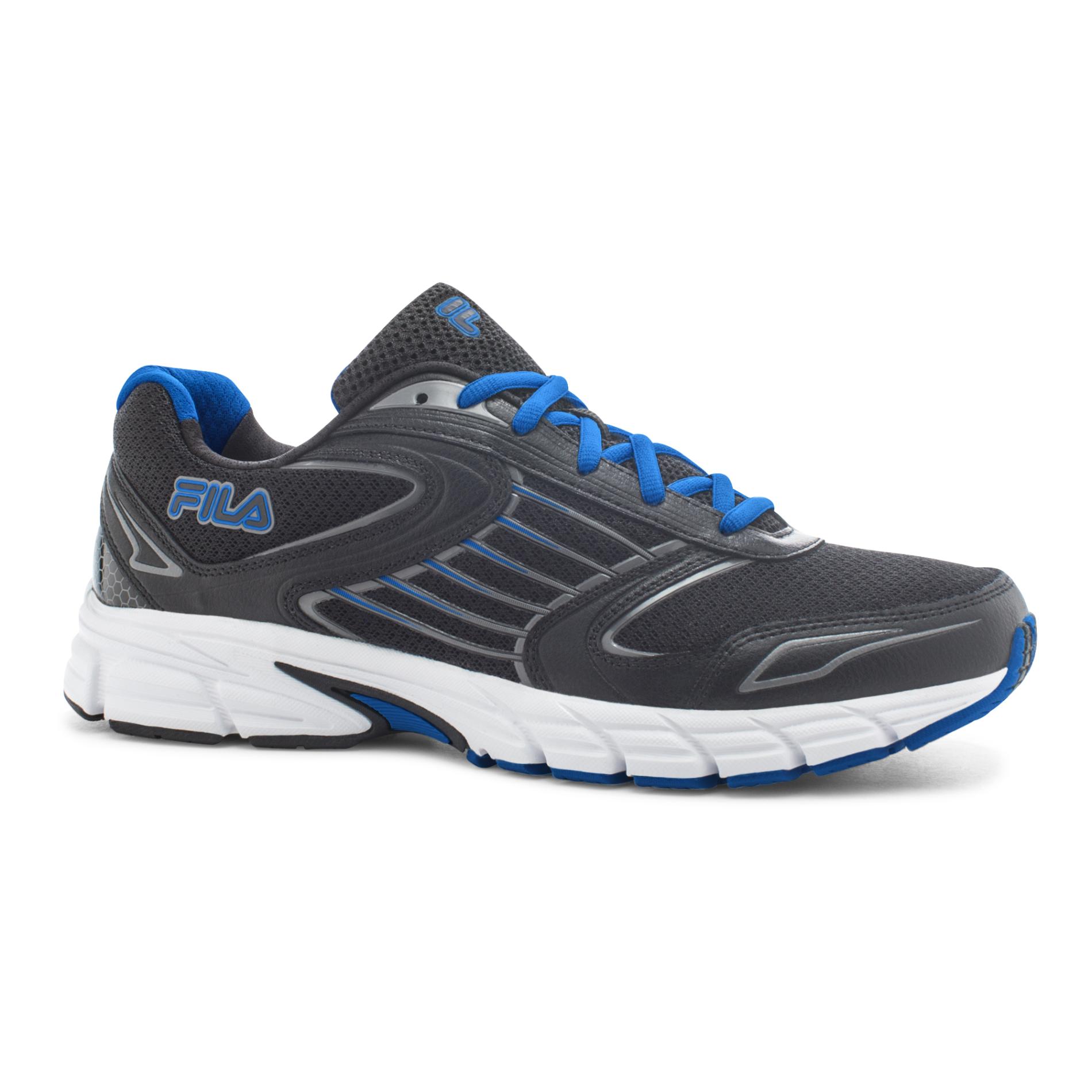 Fila Men's Dynamo Black/Blue Running Shoe